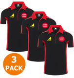 Gas Safe Premium Inherent Wicking (Breathable) 2 Tone Polos 3 Pack