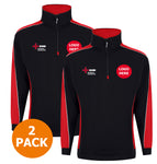 NICEIC Premium 2 Tone 1/4 Zip Sweater 2 Pack