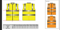 Gas Safe Hi-Vis Reversible Bodywarmer S469 FREE CHEST LOGO
