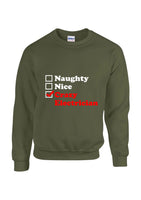 Christmas Jumper - Naught Nice Crazy Electrician