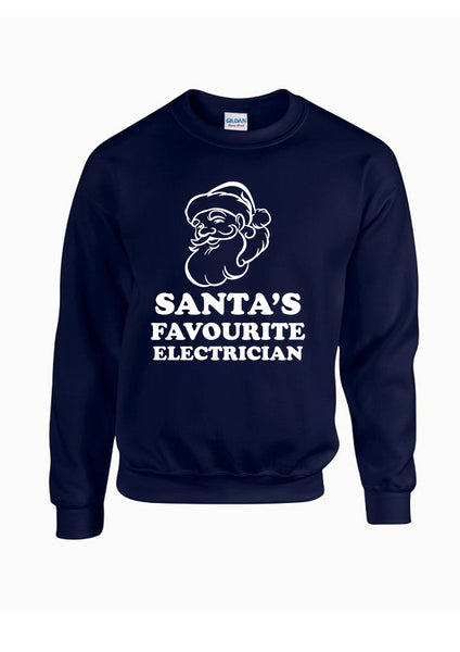 Christmas Jumper - Santas Favourite Electrician